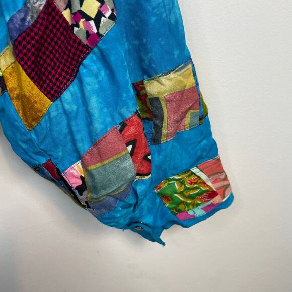 Nativewear Designs Vintage Patchwork Quilt Slouchy Bomber Jacket womens XL - Picture 5 of 17